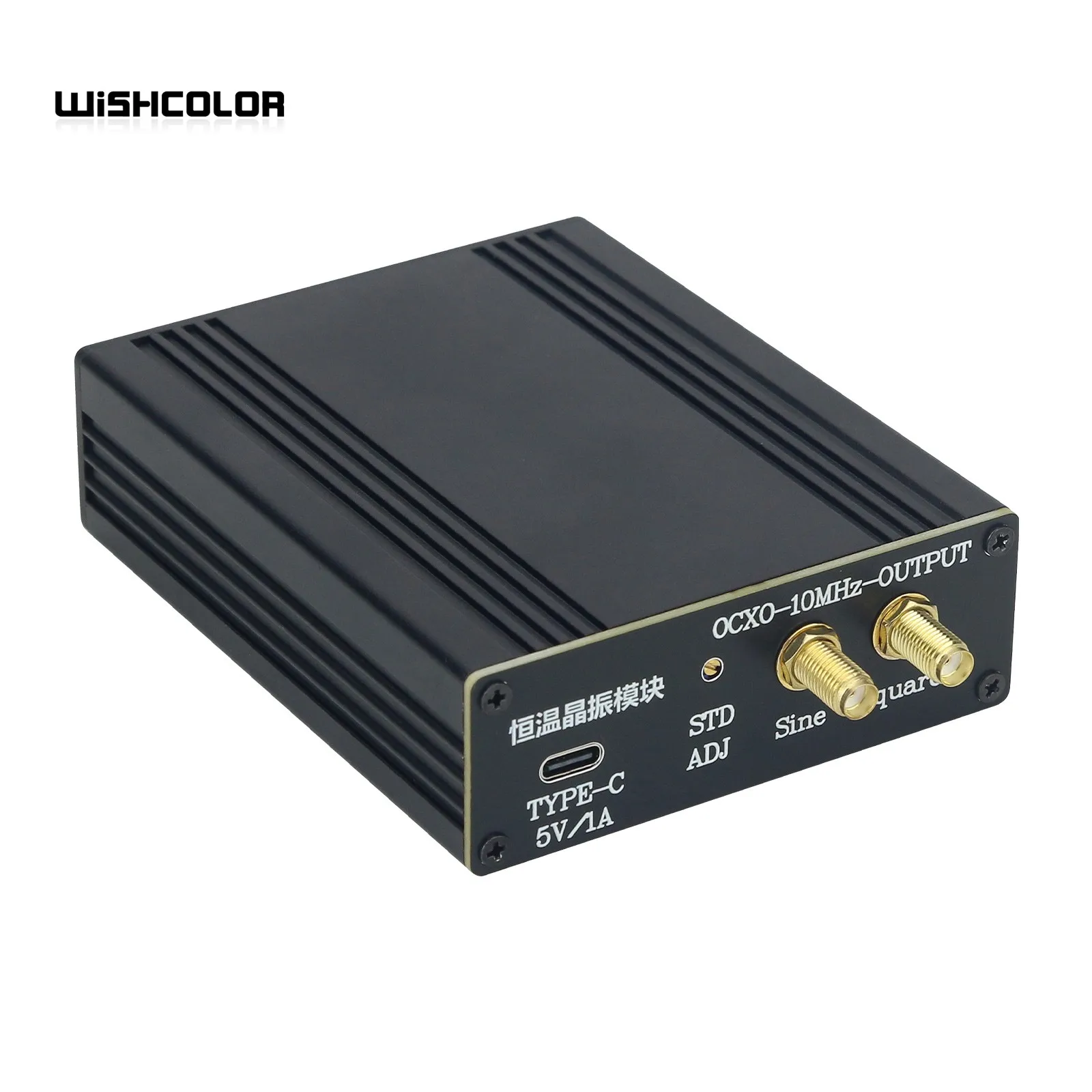 10MHz Sinewave Output OCXO Board Frequency Standard with Shell and Type-C Cable Stable Constant Temperature Crystal Oscillator
