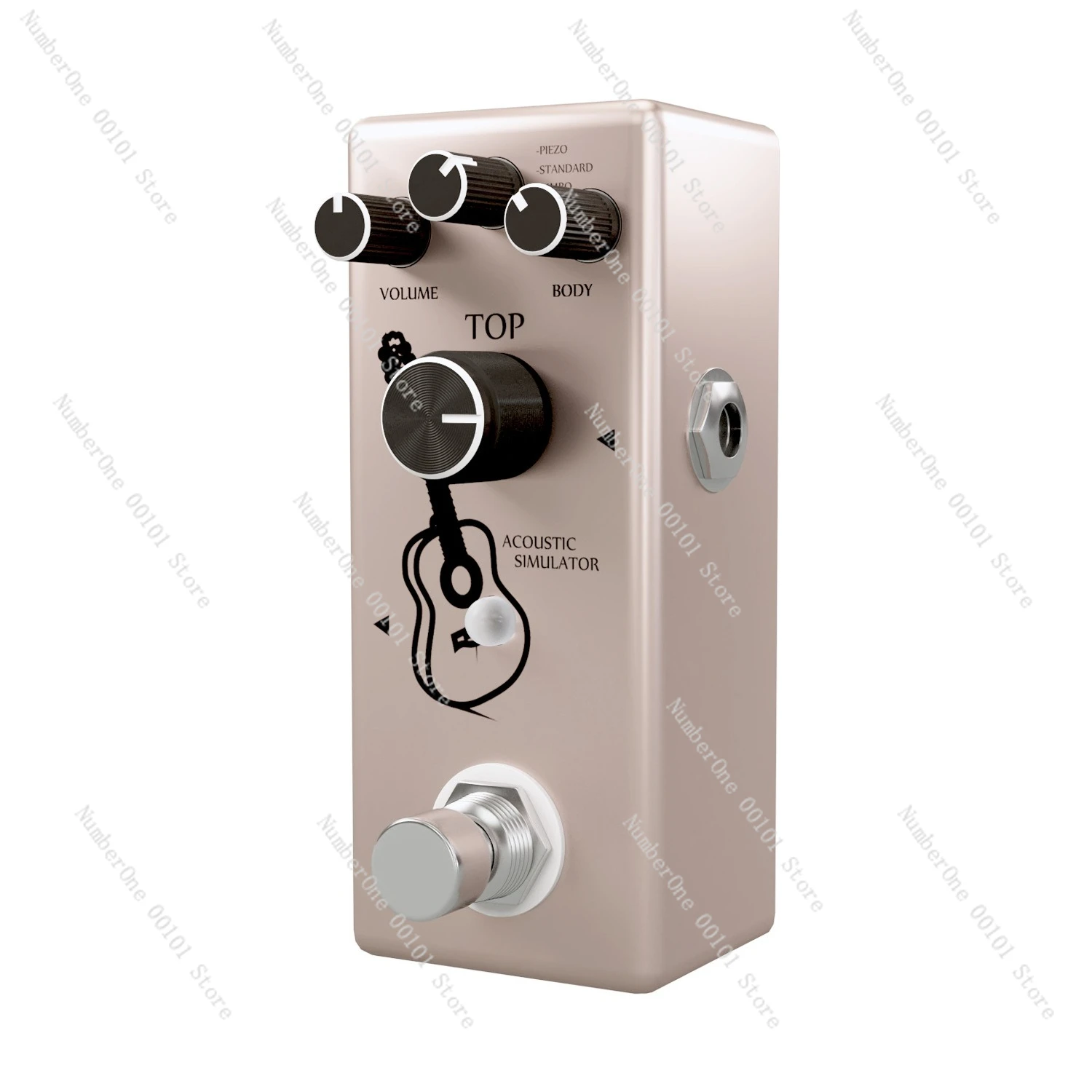 

Acoustic guitar simulation, pass-through effects, portable mini does not occupy an area and does not disturb people