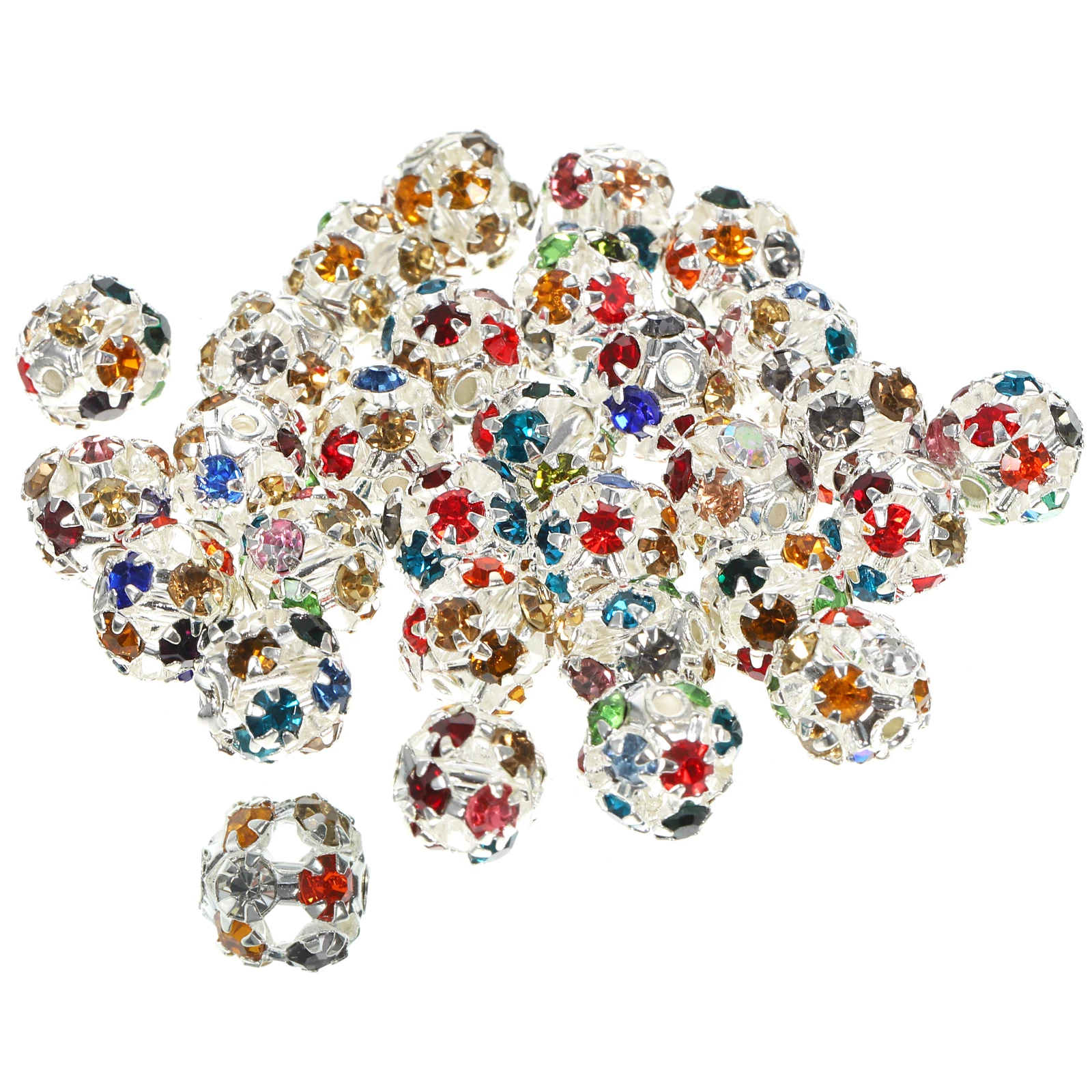 

90 Pcs Rhinestone Spacer Beads for Jewellery Making Jewelry Letter Loose Rhinestones Crafts