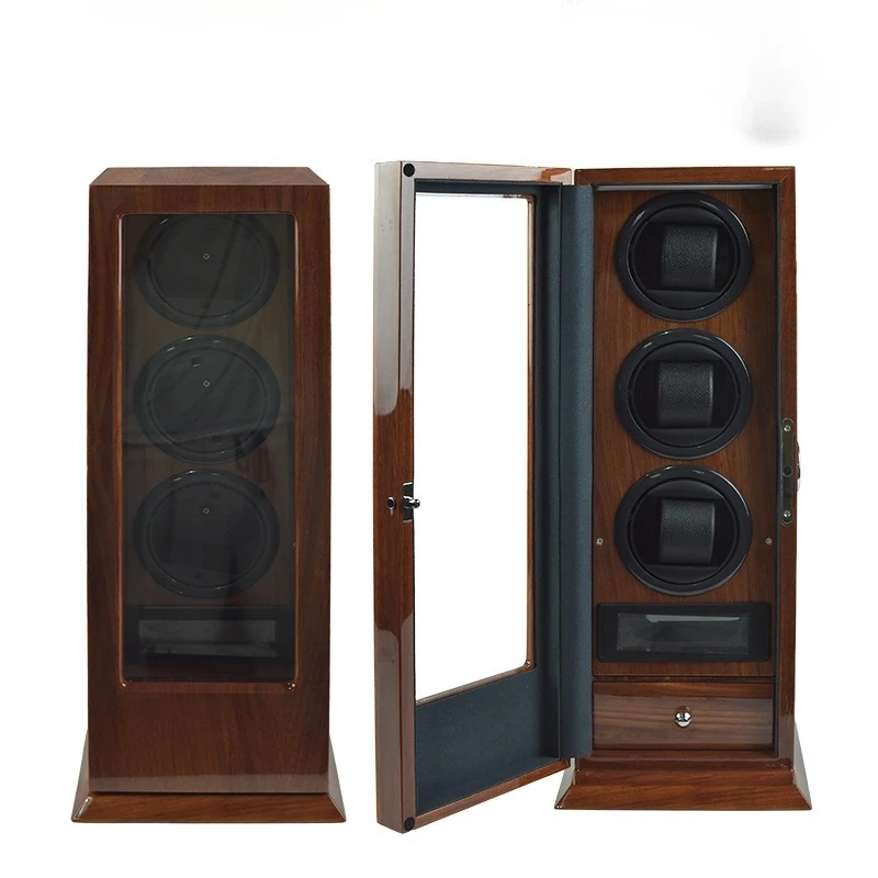 Watch shaker Fingerprint mechanical watch Household collection meter shaker Watch storage box Multi-table solid wood