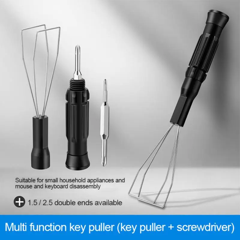 Shaft Puller Portable 1.5/2.5 Keyboard Accessories Screwdriver Keyboard Key Puller Double Head Steel Wire Puller Keycap Puller