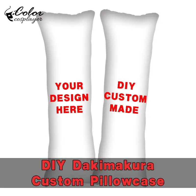 Color Cosplayer Double Side Print Hugging Body Pillow Case Anime Diy Dakimakura Cosplay Custom Soft Pillow Cover Otaku Gift image 3
