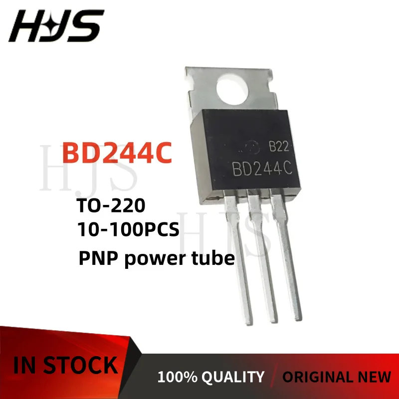 10~100Pcs BD244C BD244 PNP power transistor TO-220 100% New and quality