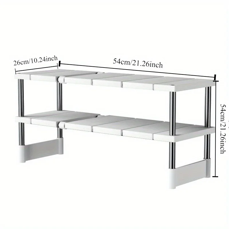 Shelf Under The Sink Flexible Layered Rack Cabinet Organizer Sundries Telescopic Holder Countertop Multifunctional Storage Rack