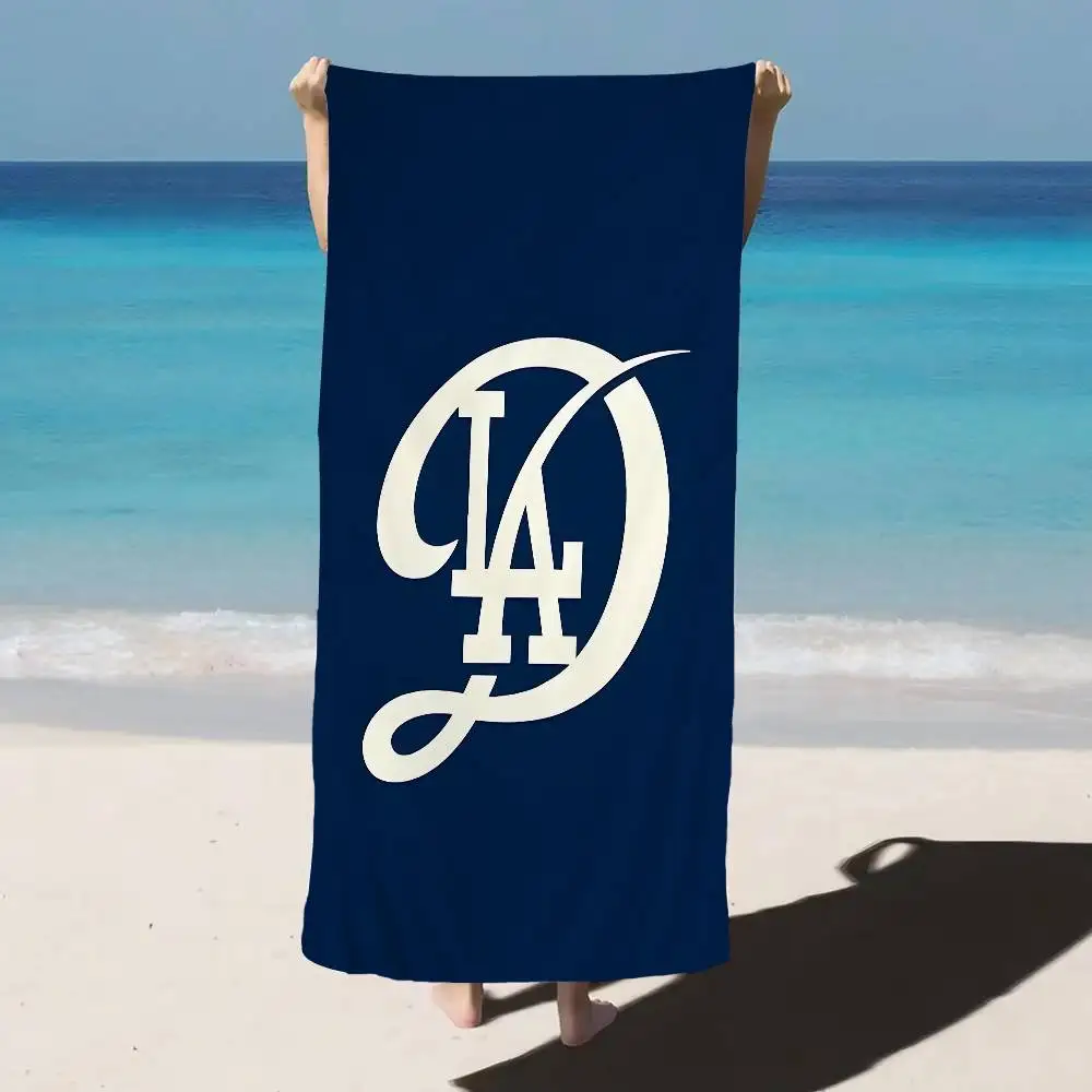 Los A-Angeles D-Dodgers Beach Towel Colorful Bath Towels for Girl Microfiber Quick Dry Custom Sand Free Beach Yoga Spa Gym Pool