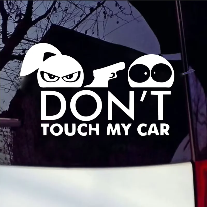 لا تلمس سيارتي. تصميم مضحك، نوافذ، مصدات، ملحقات الدراجات النارية، ديكورات، ملصقات سيارات من الفينيل #3