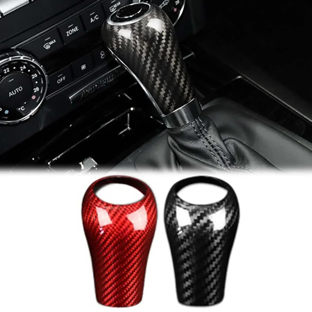 

Накладка на ручку переключения передач из углеродного сухого волокна Mercedes для Benz A-Class 04-11 C-Class W204 04-13 E-Class GLS 06-12 G-Class 09-11