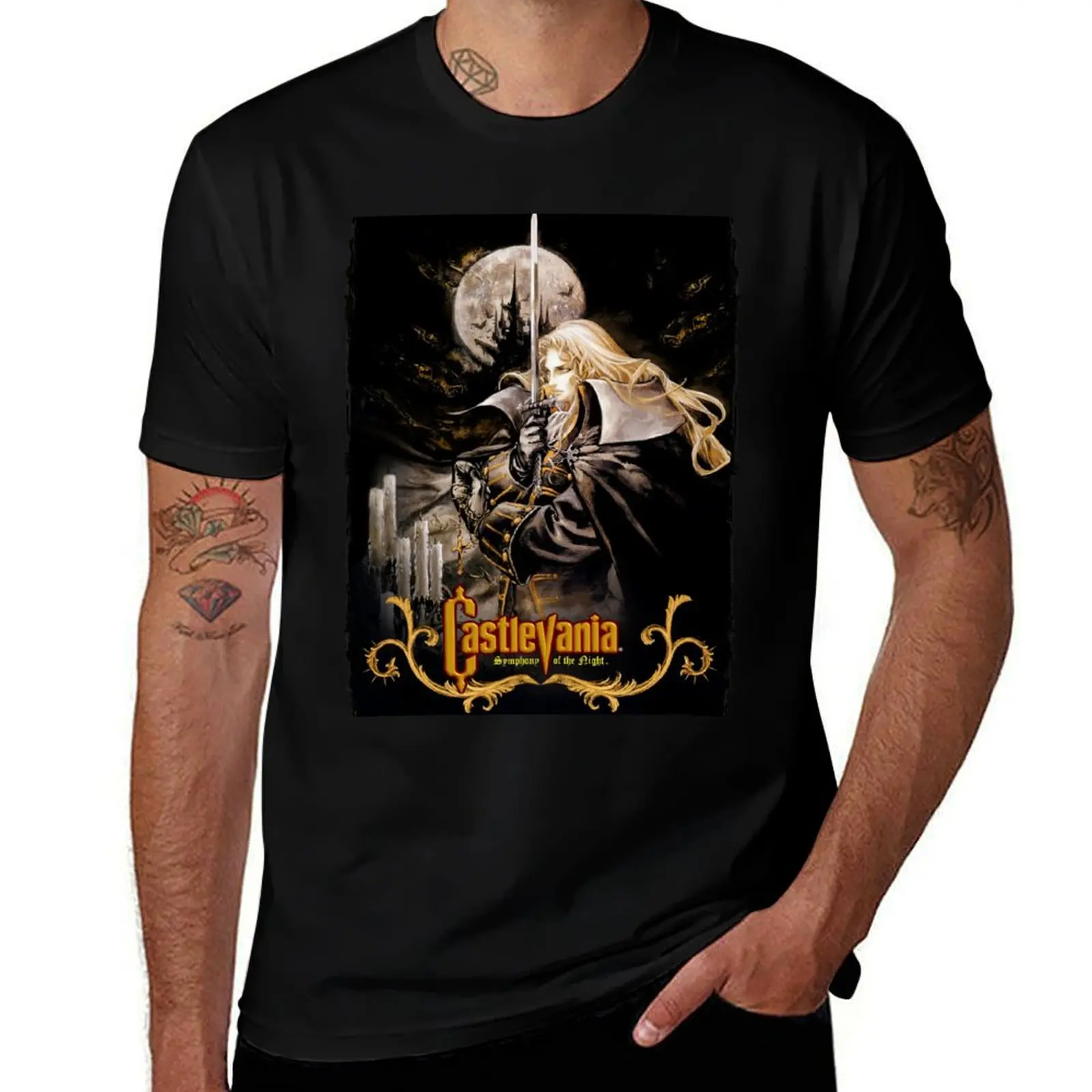 

Футболка Alucard Castlevania, рубашка Croswit, мужская бутиковая одежда на день Святого Валентина, эстетичная одежда, футболка большого размера для мужчин