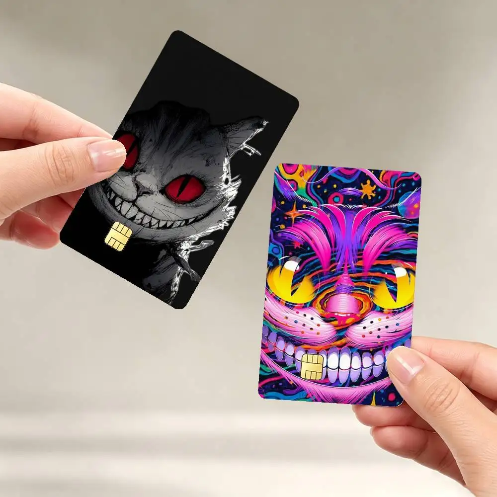 Cool C-Cheshire C-Cat Sticker Film Tape Skin for Credit Card Debit Card Waterproof Stickers