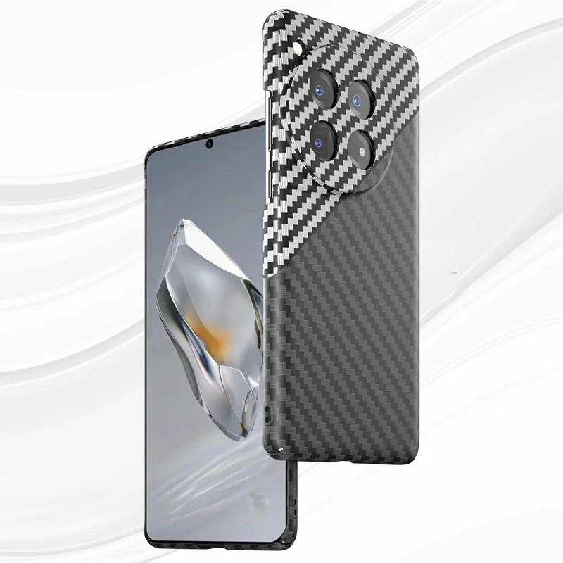 kevlar Carbon Fiber Case For OnePlus12 ACE 2 Pro Cover Anti-knock Luxury Boutique PC Cases For OnePlus 12 ACE2 Pro