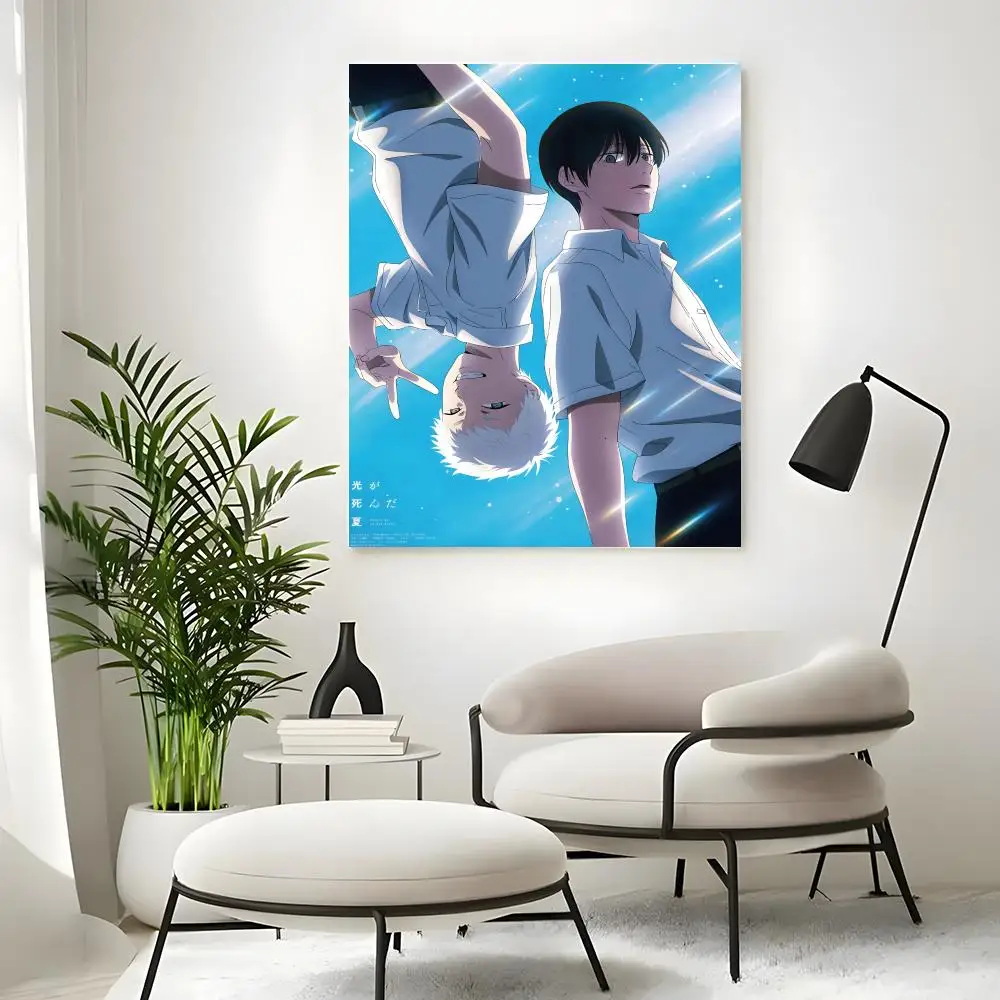 Manga The Summer Hikaru Died Poster, selbstklebender Kunst-Aufkleber aus wasserfestem Papier, Kaffeehaus, Bar, Zimmer, Wanddekoration – Detail 7