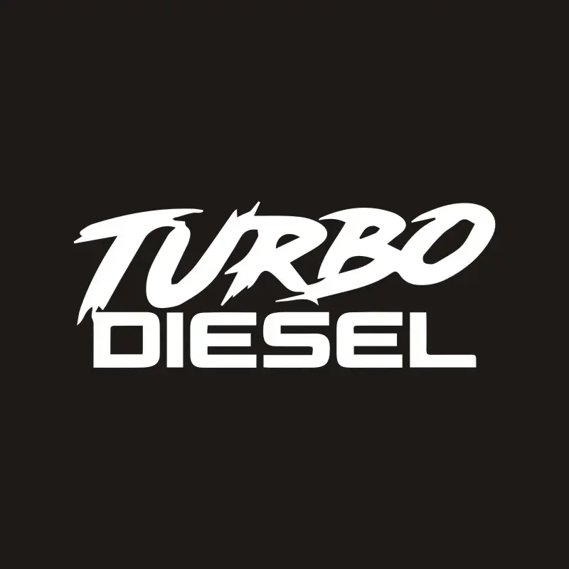 TURBO DIESEL  Body Decals Car Styling Decoration Door Window Vinyl Stickers12.9cm*5cm