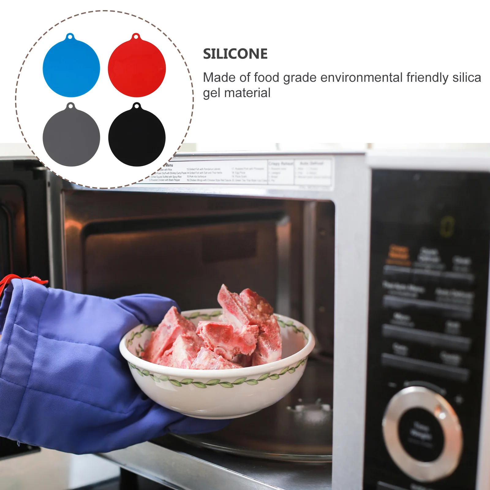 

Mat Silicone Heat Insulation Pad Heating Oven Mats Non-slip Anti-slip Microwave