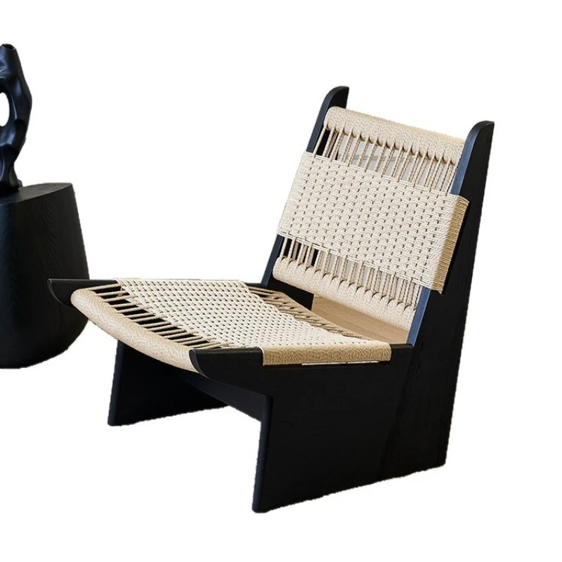 

Ретро одноместный диван-кресло из цельного дерева, минималистичный итальянский свет, роскошная современная гостиная, балкон, спальня