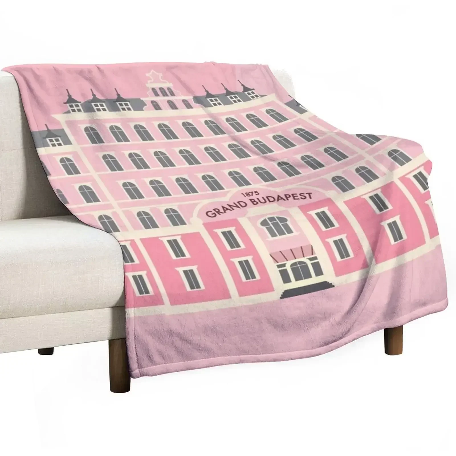 Grand Budapest Hotel Poster Wes Movie rushmore Throw Blanket Cozy Warm Blanket for Bed Room Decor