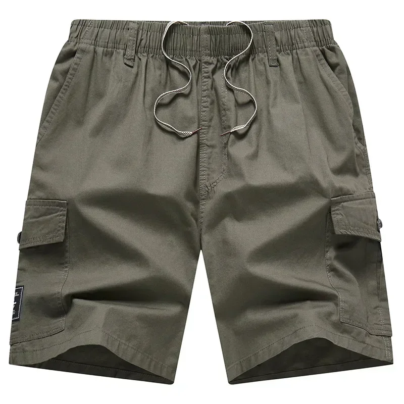 Men's Thin Summer Casual Pants Straight Leg Multi Pocket Pure Cotton Home Shorts for Outerwear Multi Pocket Pants Men's Shorts