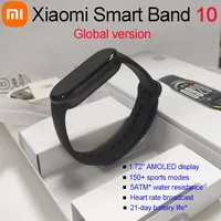 Versión Global Xiaomi Smart Band 10 pantalla AMOLED de 1,72 pulgadas más de 150 modos deportivos transmisión de ritmo cardíaco pulsera deportiva impermeable 5ATM