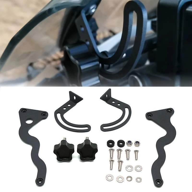 For BMW R1250GS R 1250/1200 GS LC ADV Adventure 1250GSA Windscreen Strengthen Bracket Kits Windshield Support Holder