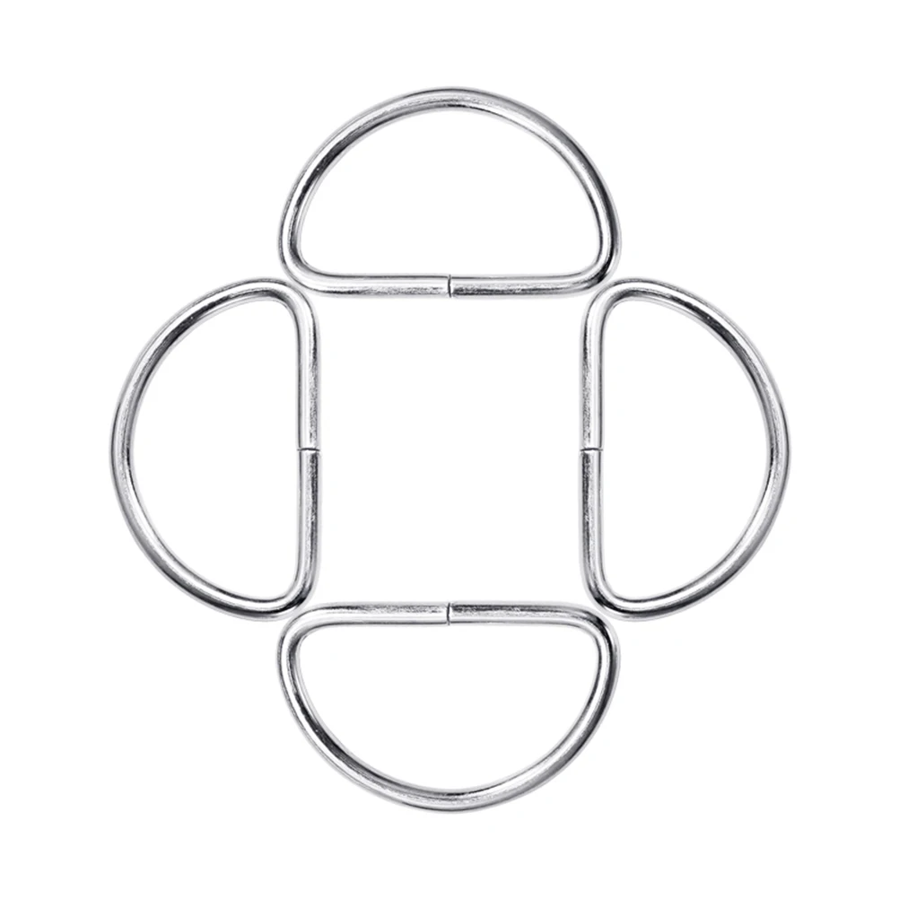 

20pcs D Buckle Webbing Strap Rings Semi Circular Goods D Ring Bag Hardware Durability Easy Install Anti Skid Backpack