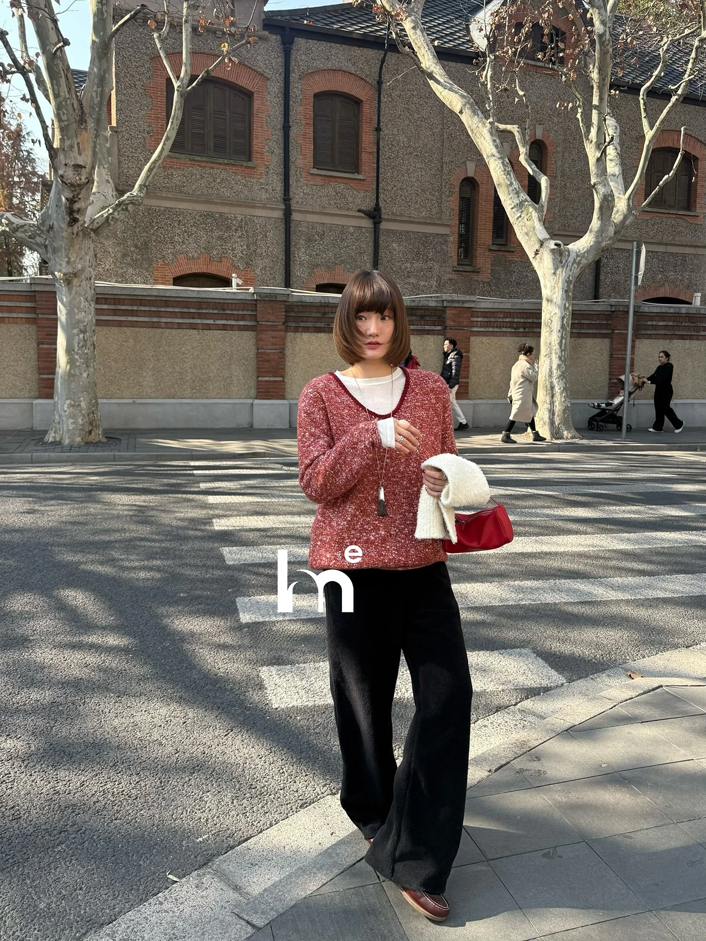 

Женские широкие брюки EMH Fce Lined Thiened Fce с эластичным поясом, повседневные, теплые, из экологичных материалов