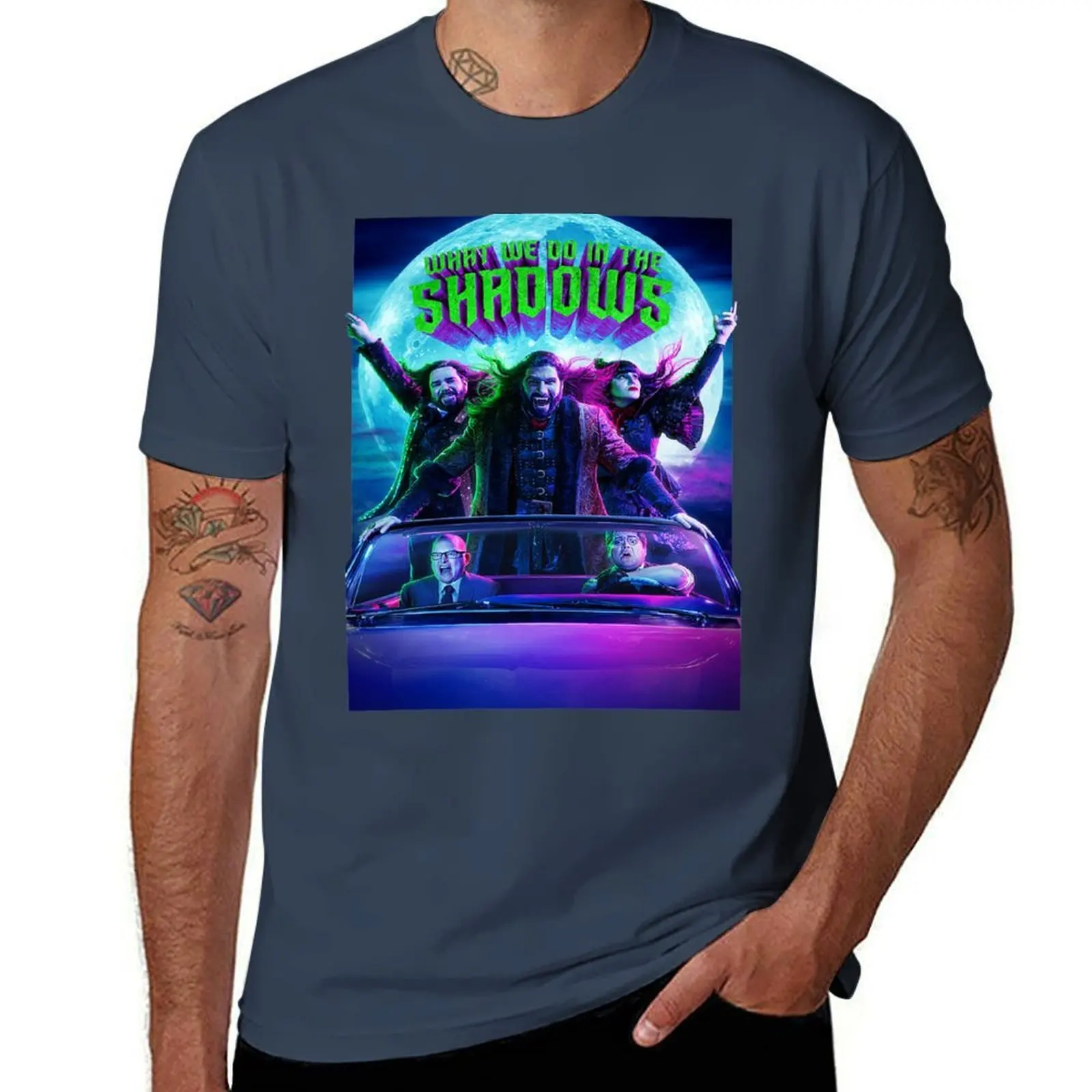 

WHAT WE DO IN THE SHADOWS JOYRIDE T-Shirt Breathable Mesh Panel T-Shirt
