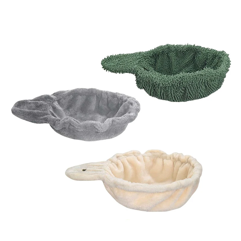 Nid de chat cuillère ronde, cadre d'escalade, accessoires de bricolage, nid de chat en peluche épais adapté aux chats pesant de moins de 10 livres, 1 pièce