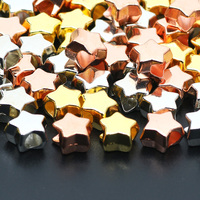 CCB Spacer Beads 9mm Big Hole Star Beads Loose Spacer Acrylic Beads For Jewelry Making DIY Handmade Earrings Chains Accessories