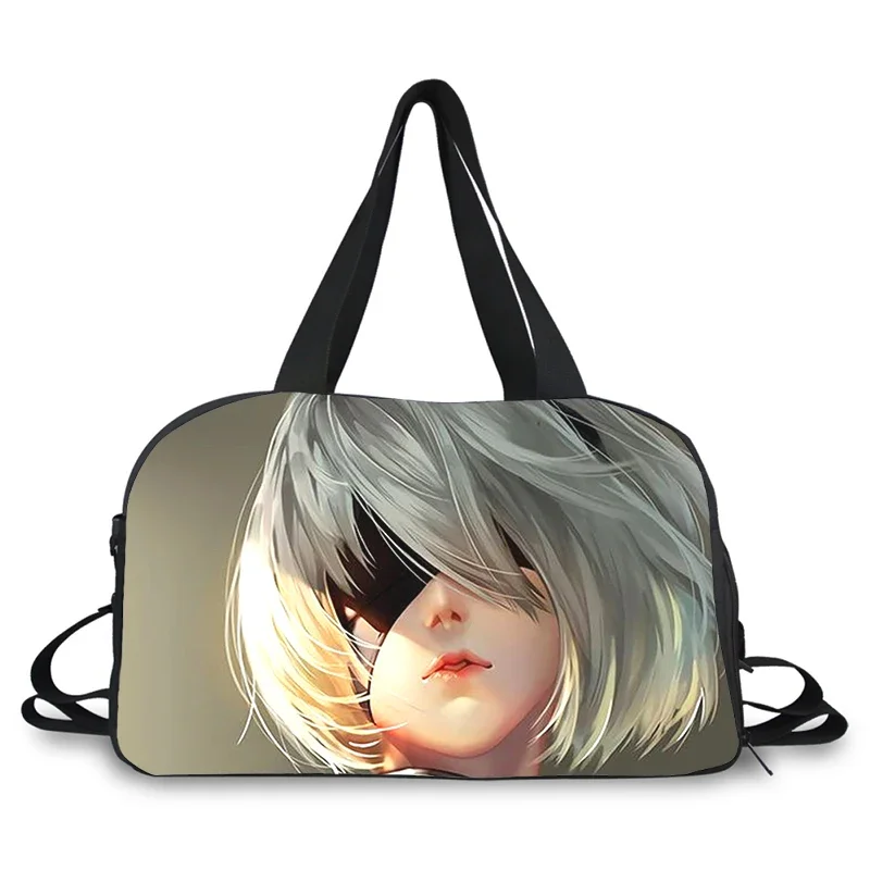 Nier automata 2b zwei b 3D-Druck Modetrend tragbare Multifunktions-Umhängetasche mit großer Kapazität Reisetasche