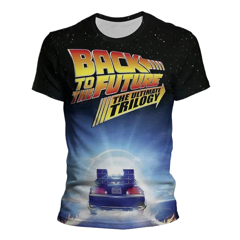 

Back To The Future Movie 3D Print T-Shirts Streetwear Men Women Casual Fashion Oversized O-Neck T Shirt Kids Tees Tops Clothing