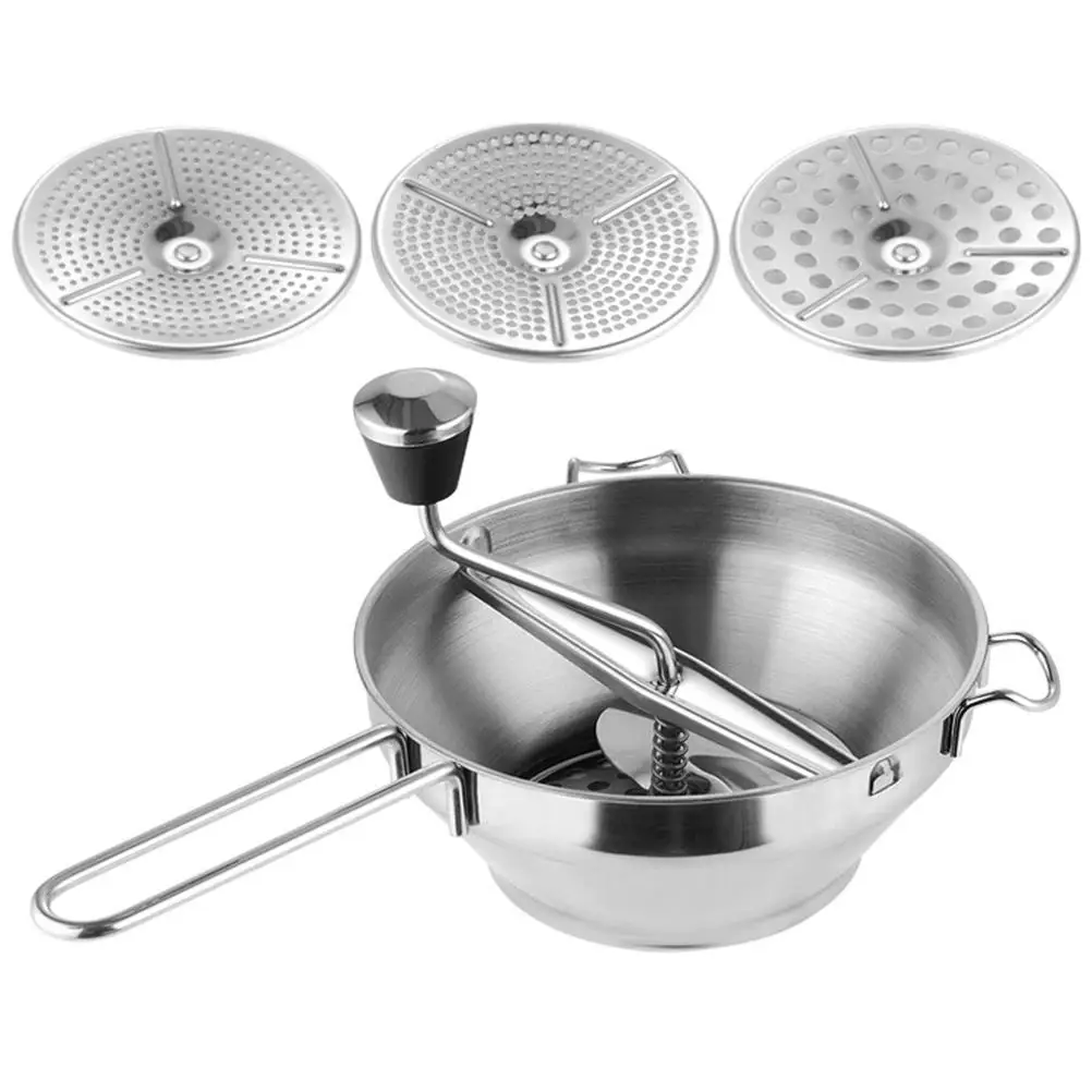 

Stainless Steel Potato Masher Handheld Food Blender Sweet Potato Mincer Vegetable Mashers Kitchen Tool Tomato Press Manual Spud