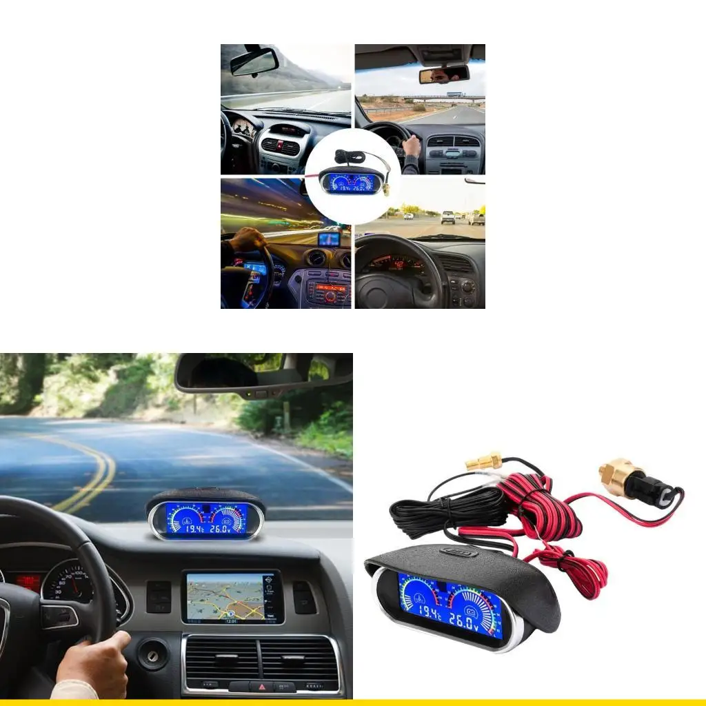 

SZCH 12V 24V LCD Digital Display Gauge For Water Temperature And Measurement