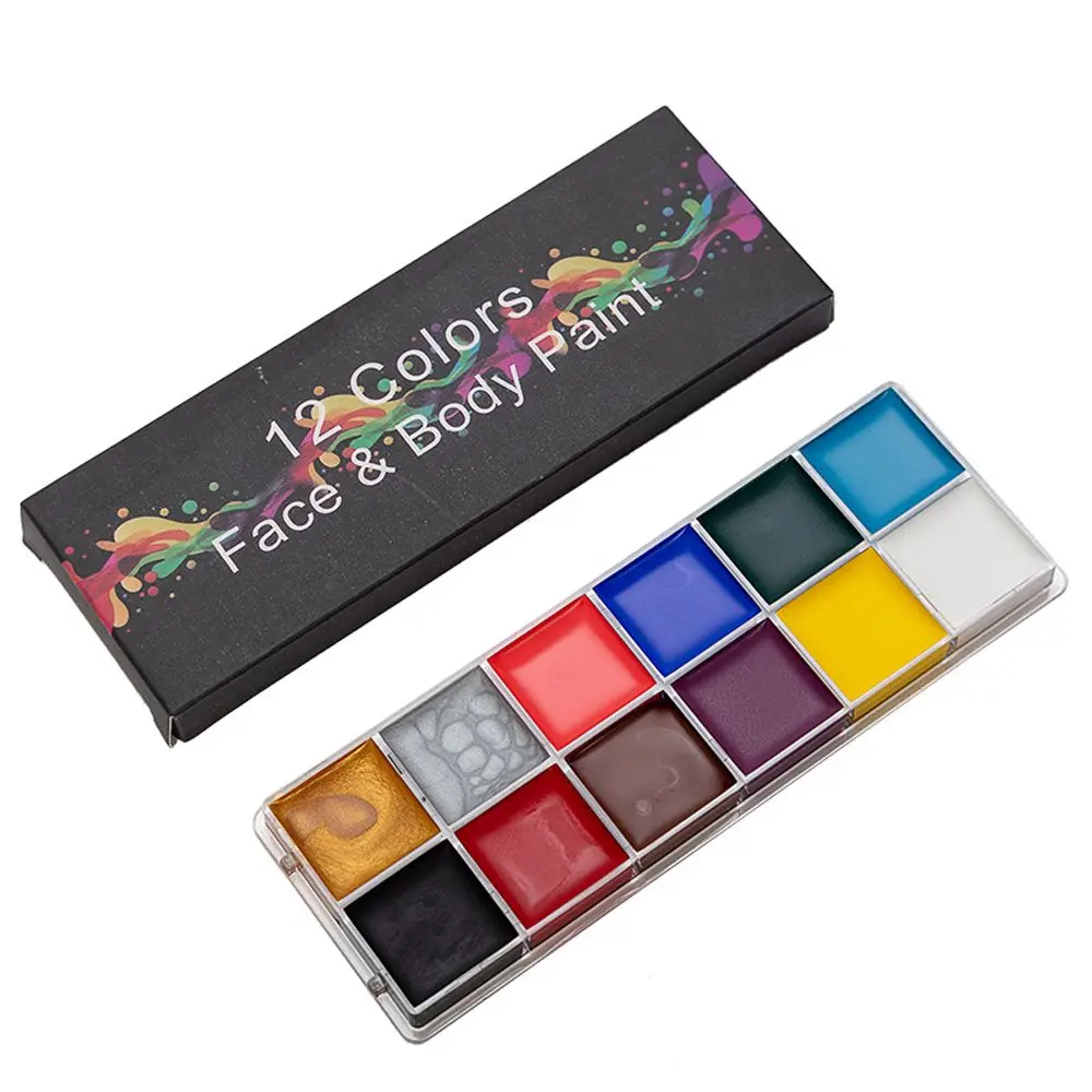 Festivals Beauty Clown Cosmetic Supplies Painting Palette Pigment Halloween Makeup Tool Body Art Painting Face Body Oil Paints