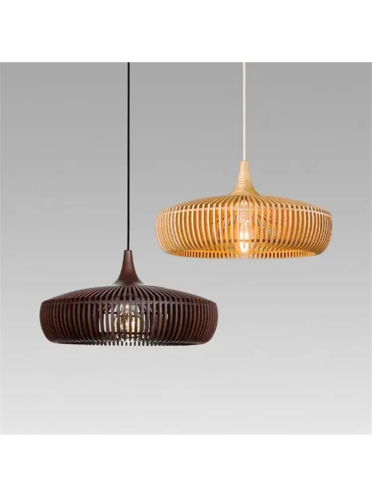 Dine Log Wood Hanglamp Vogelkooi Denemarken Designerlamp voor eetkamer, studeerkamer, woonkamer, tafeldecoratie, zolderlamp - afbeelding 2