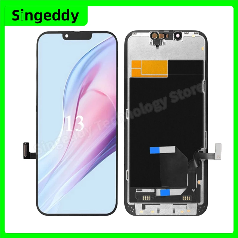 Mobile Phone LCDs For iPhone 13, Screen Replacements Display, Touch Complete Digitizer Assembly, Repair Parts