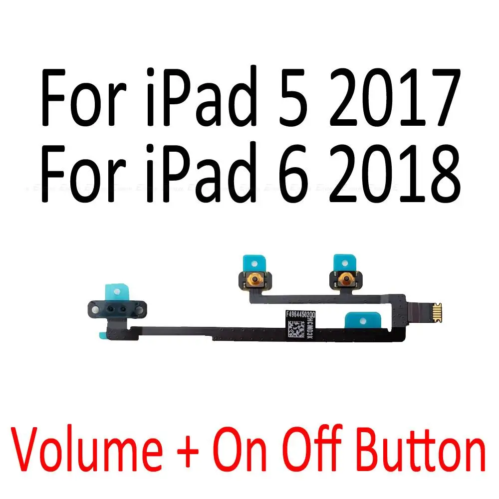 Power ON OFF Mute Switch Control Key Volume Button Flex Cable For iPad 5 6 7 8 Air Mini 1 2 3 4 5 10.2 inch 2017 2018 2019 2020