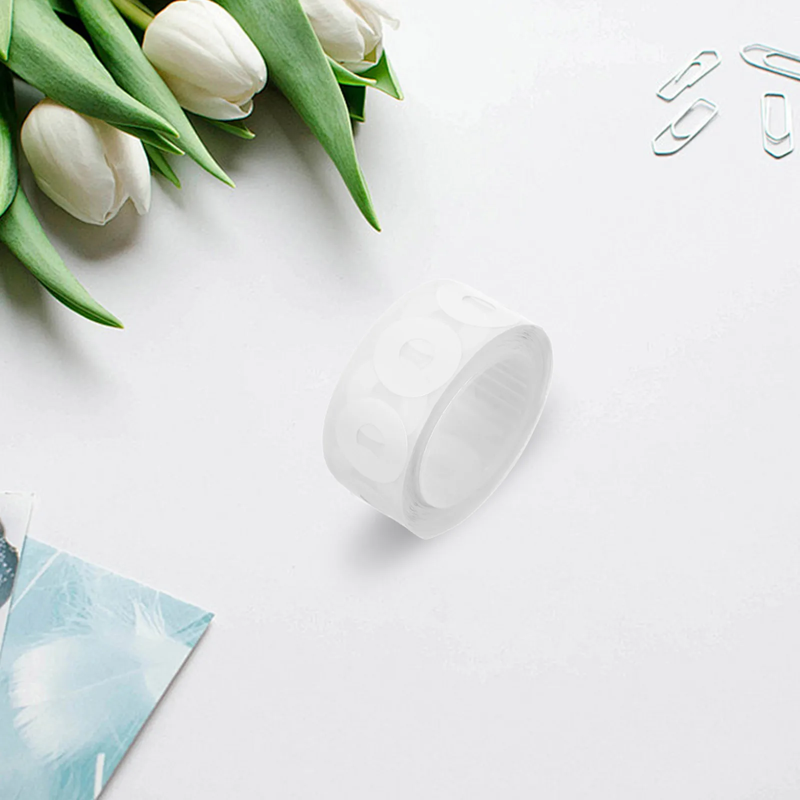 

500pcs Hole Punch Reinforcement Stickers PVC Easy Use School Office Crafts Planner Art Projects Binder Repair Labels