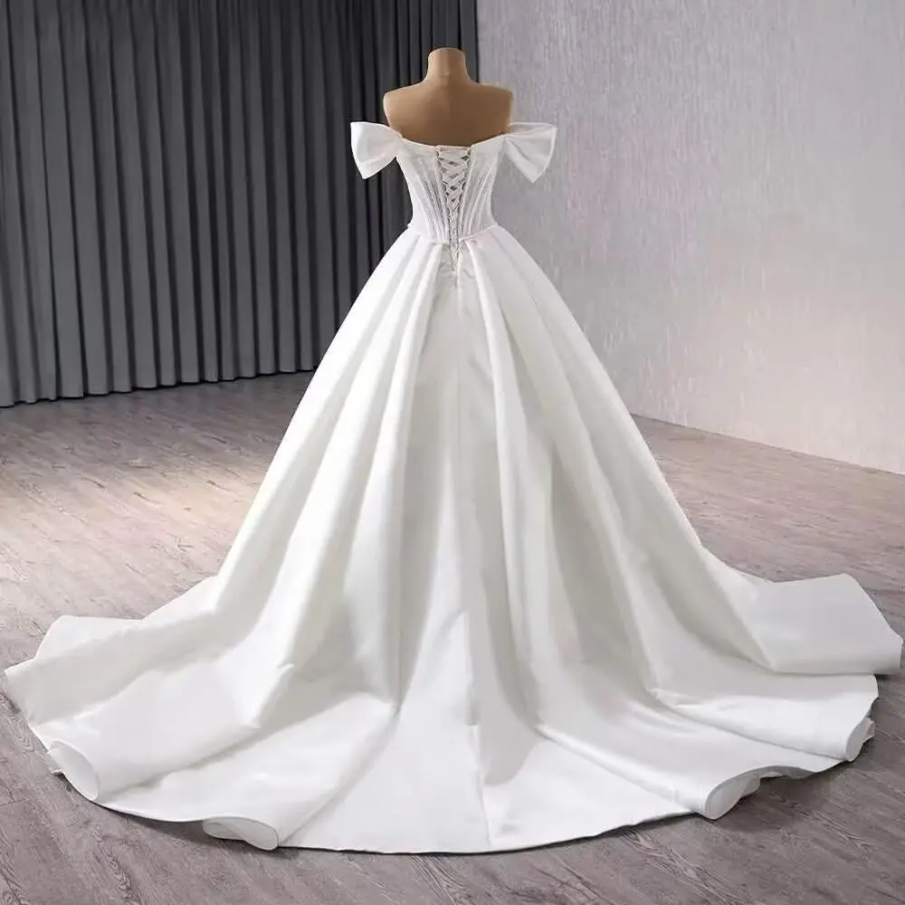 Vestidos de baile de tule com mangas compridas e bufantes para mulheres, amor, ombro de fora, vestidos formais de festa à noite com fenda