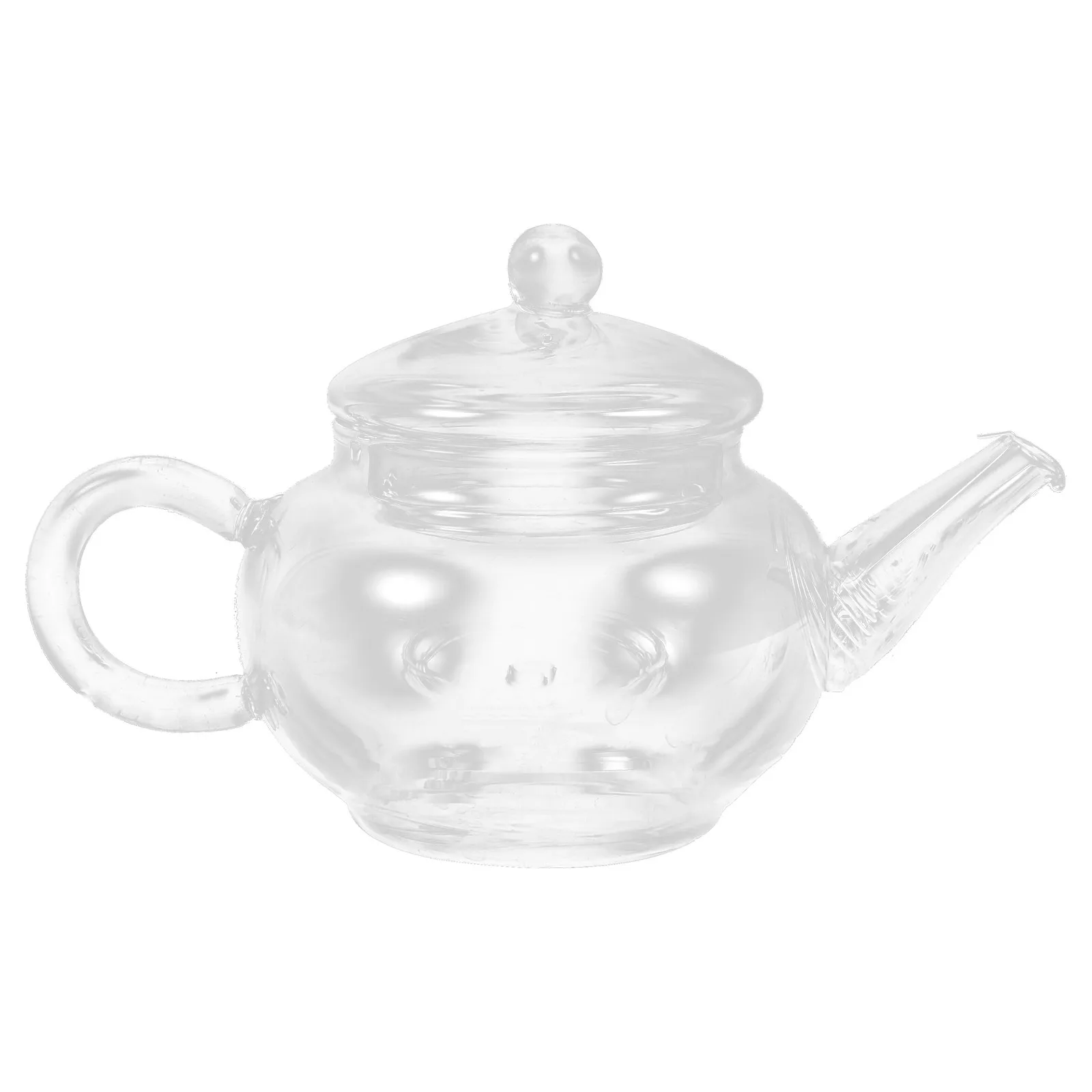 

Glass Tea Kettle High Temperature Resistant Clear Glass Teapot Loose Leaf Filter Small Portable Household Tea Brewer