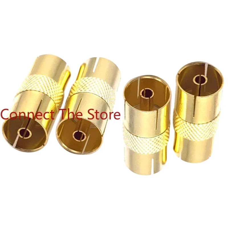 

6PCS Manufacturers Supply Metal-plated TV Mother-to-mother Adapter 10.2mm Cable .