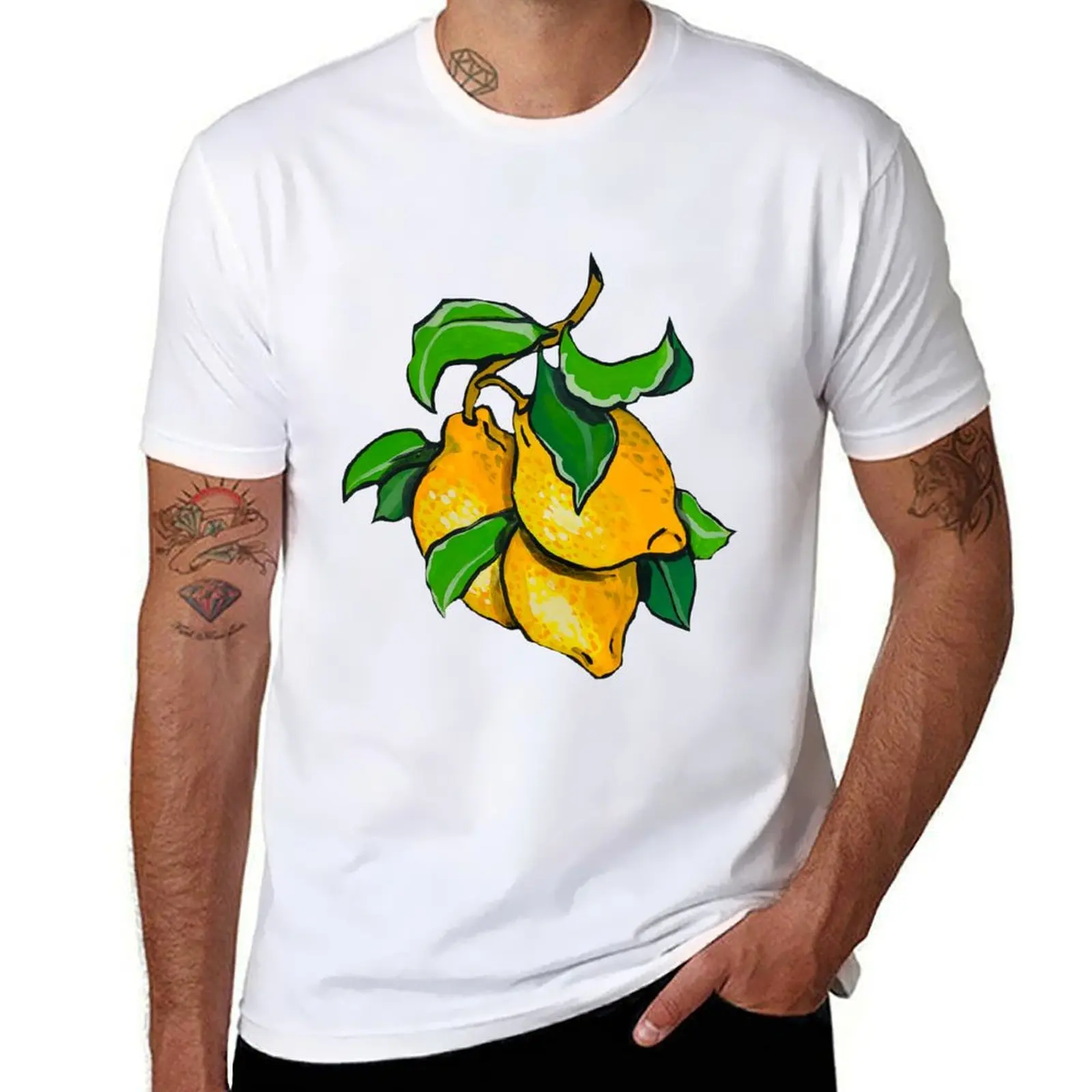 

Fruit Green Salad T-Shirt Trendy Pattern T-Shirt for Men