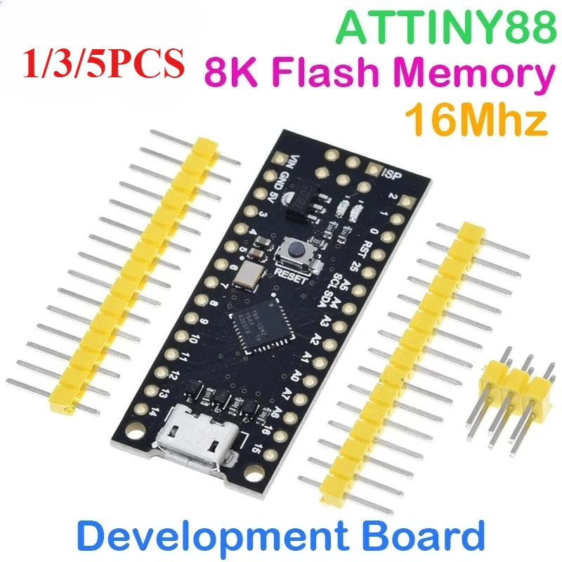 

Микроконтроллерная плата MH-Tiny ATTINY88 16 МГц / Обновленная версия Digispark ATTINY85 / NANO V3.0 ATmega328 с расширенной совместимостью для Arduino