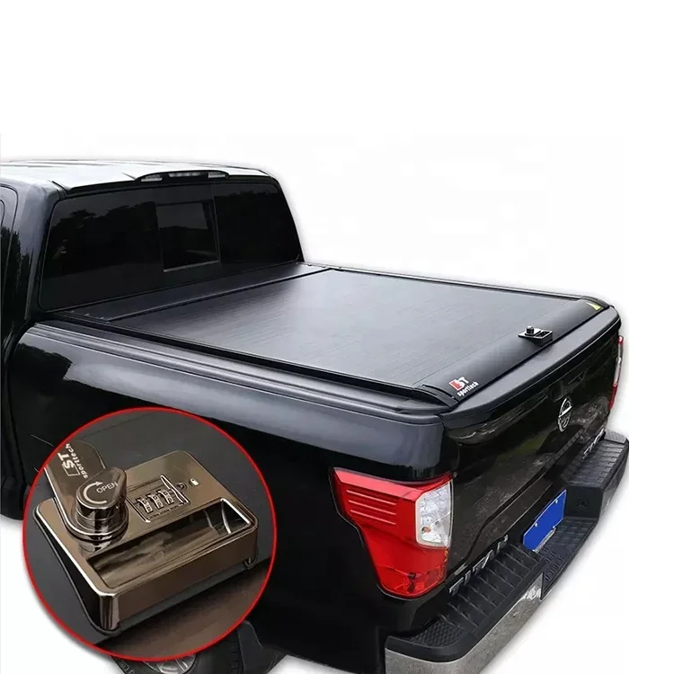 Exclusive Sales Factory Direct Sales Retractable Tonneau Cover Hard Bed Cover With Password Lock For  TITAN