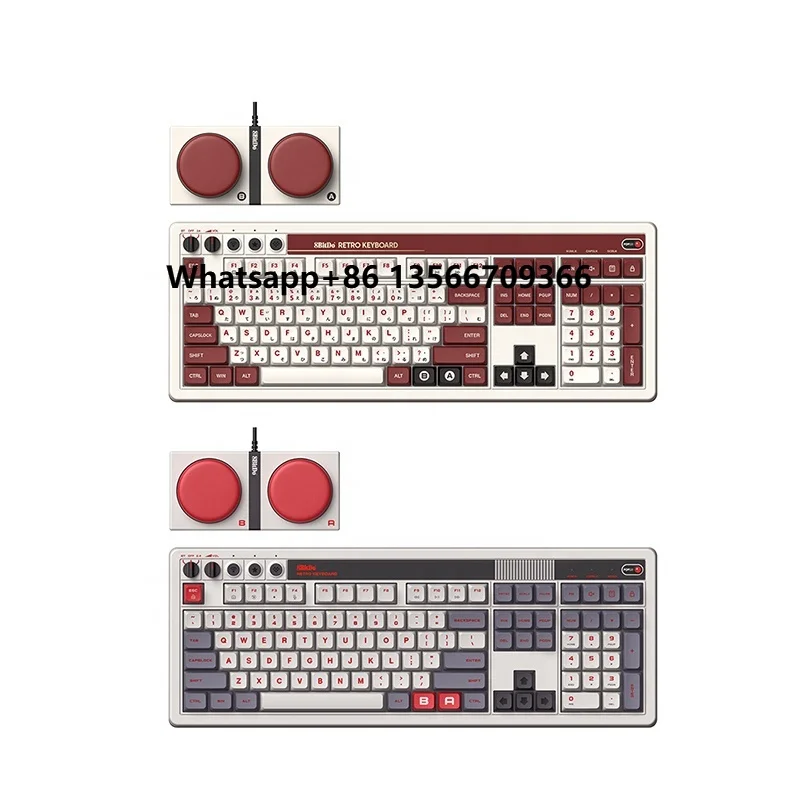 

8Bitdo Retro 108 Mechanical Keyboard Universal BT 2.4G USB-C Swappable Game Keyboard for Windows/Android