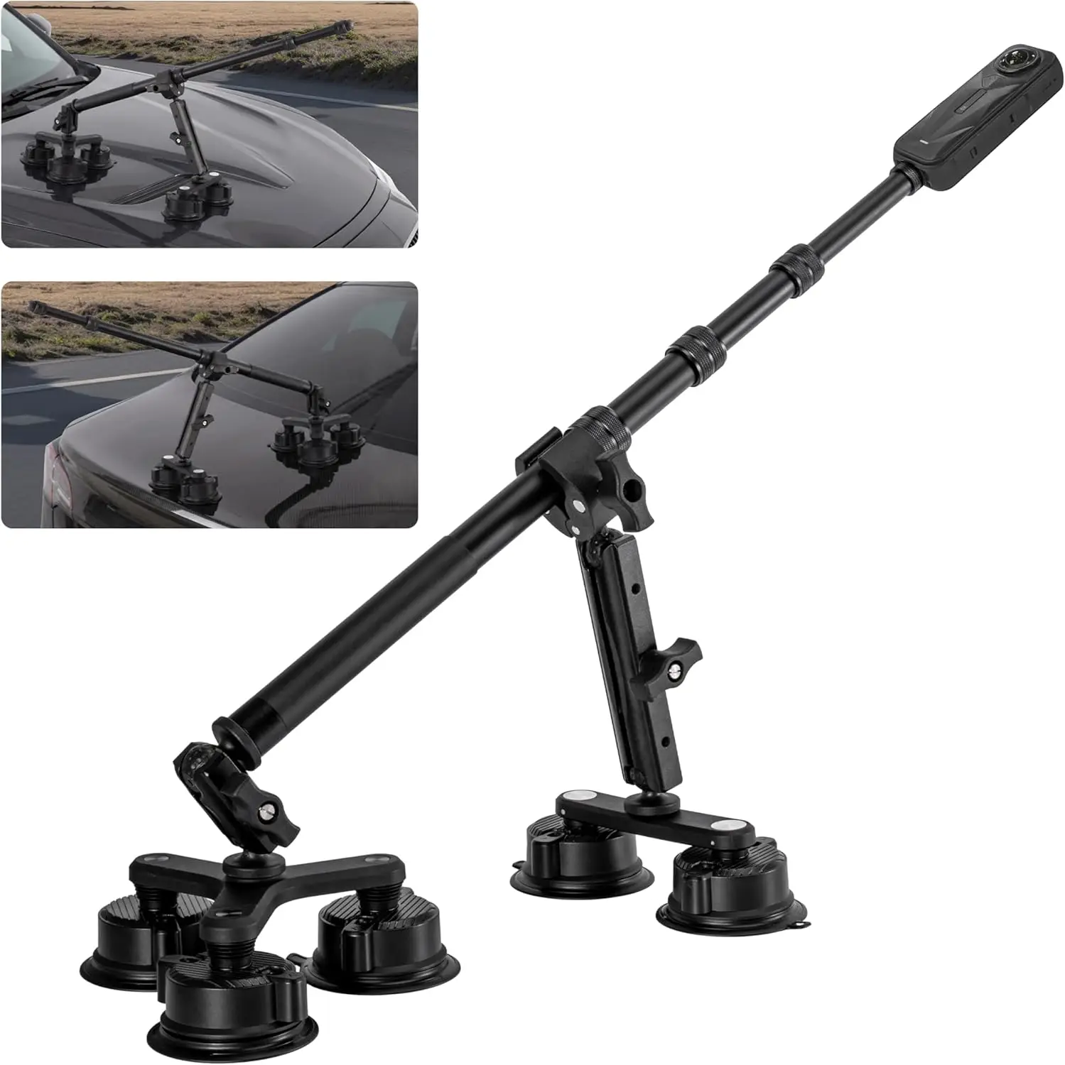 

Suction Cup Car Mount for Insta360, for GoPro, Action Camera Car Mount Kit for Insta 360/Go Pro Accessories