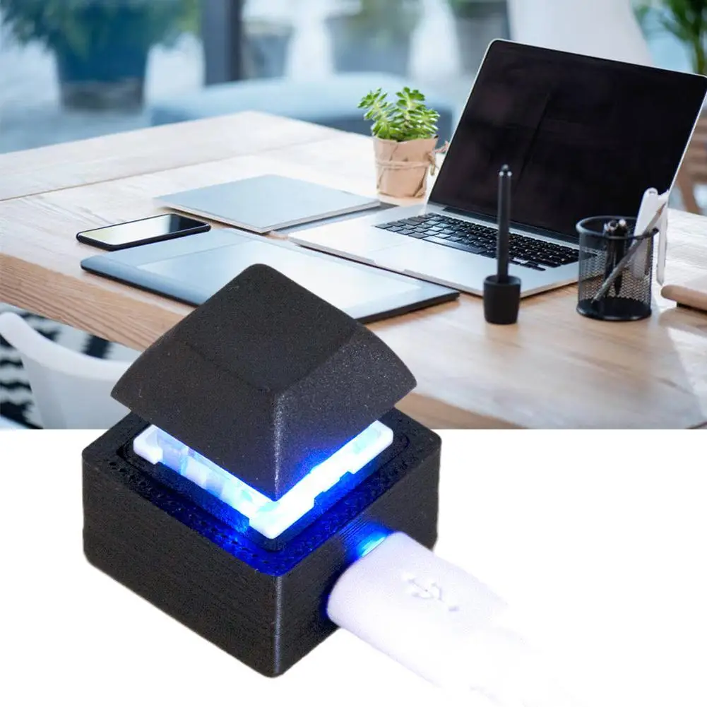 Keyboard pintasan satu tombol, USB kustom dapat diprogram Keyboard mekanik makro Mouse satu tombol Keypad Mini