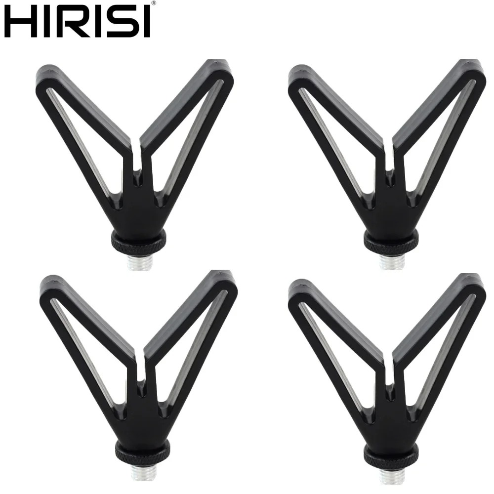

Hirisi 4pcs Rod Rest Head for Carp Fishing Bank Sticks Buzz Bar Fishing Tackle Tools