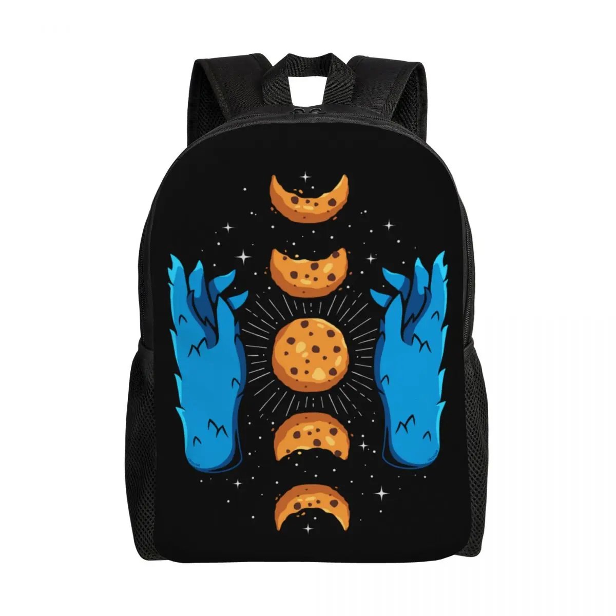 Custom Cookie Moon Phases Backpacks Men Women Fashion Bookbag for College School Bags