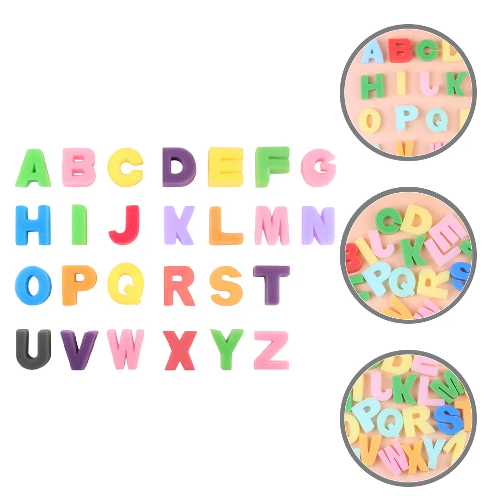 26 Pcs Alphabet Sponge Stamp Stamps for Kids Letter Sponges Seal Child Painting