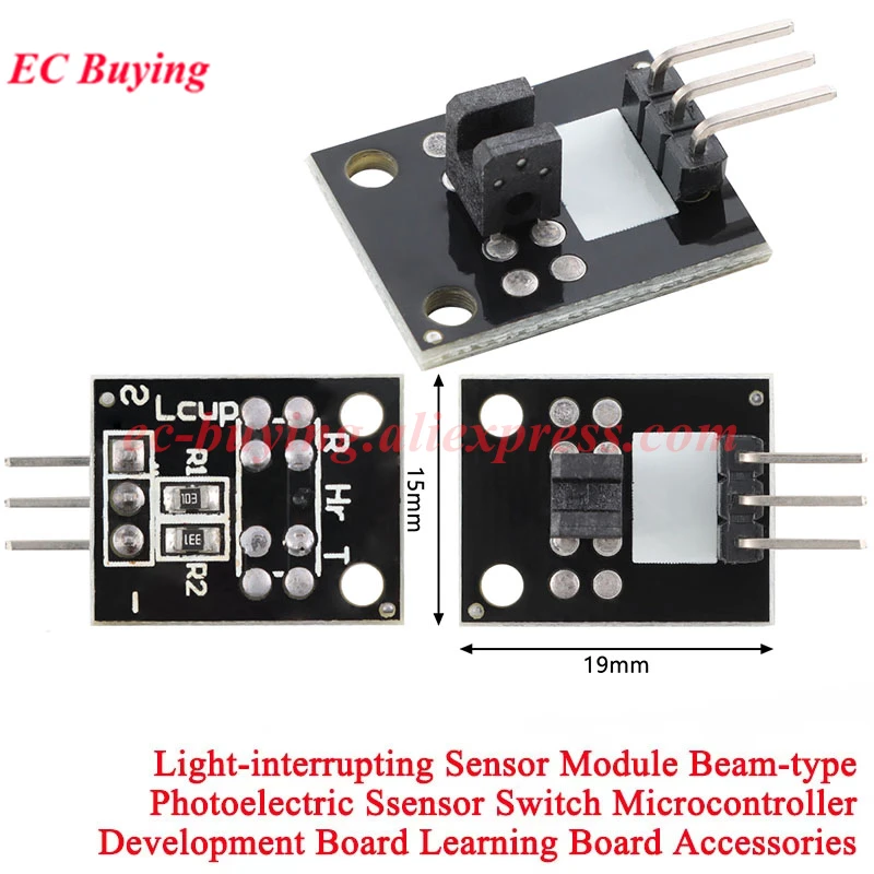 1-10Pcs Broken Light Blocking Photo Interrupter Sensor Module Beam-type Photoelectric Switch Microcontroller Board AVR PIC DIY