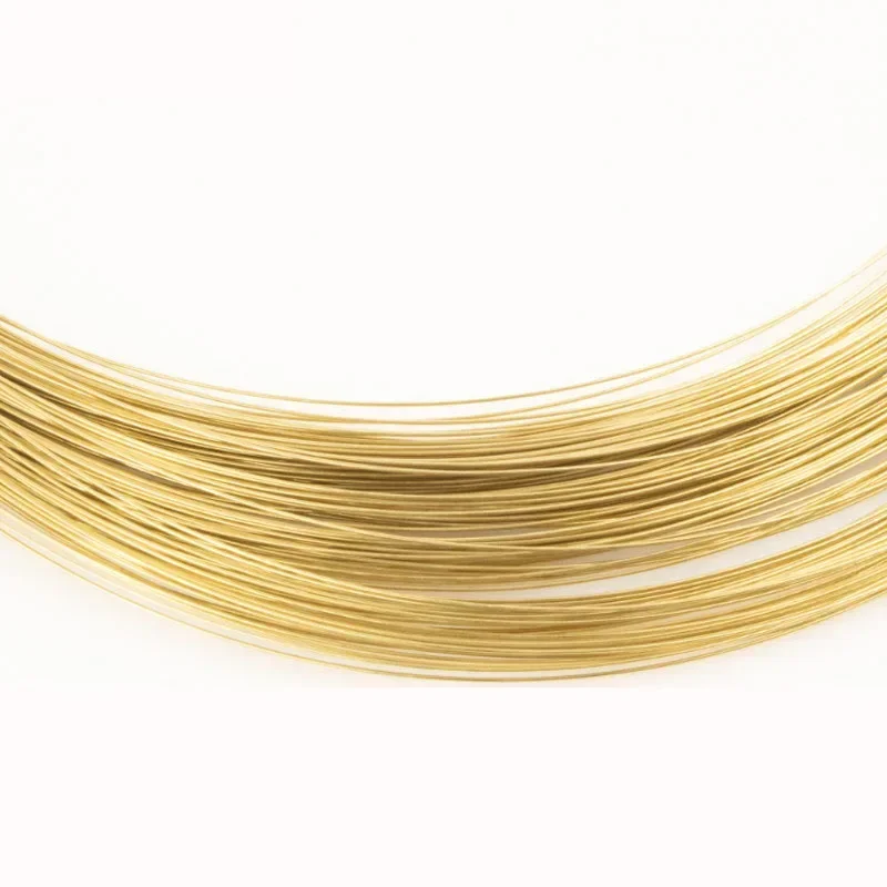 1/2/5/10Meter Solid Brass Wire 0.3mm 0.5mm 0.7mm 1mm 1.2mm 2mm 2.5mm 3mm 4mm 5mm For DIY Jewelry Making Craft